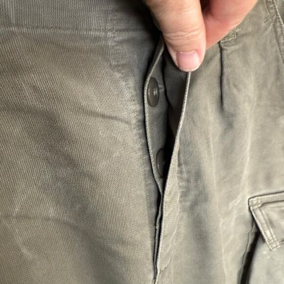 Vtg 80s H Winnen GMBH & Co army pants 6 Green Grunge Gorpcore Cargo Button Fly - Picture 4 of 14